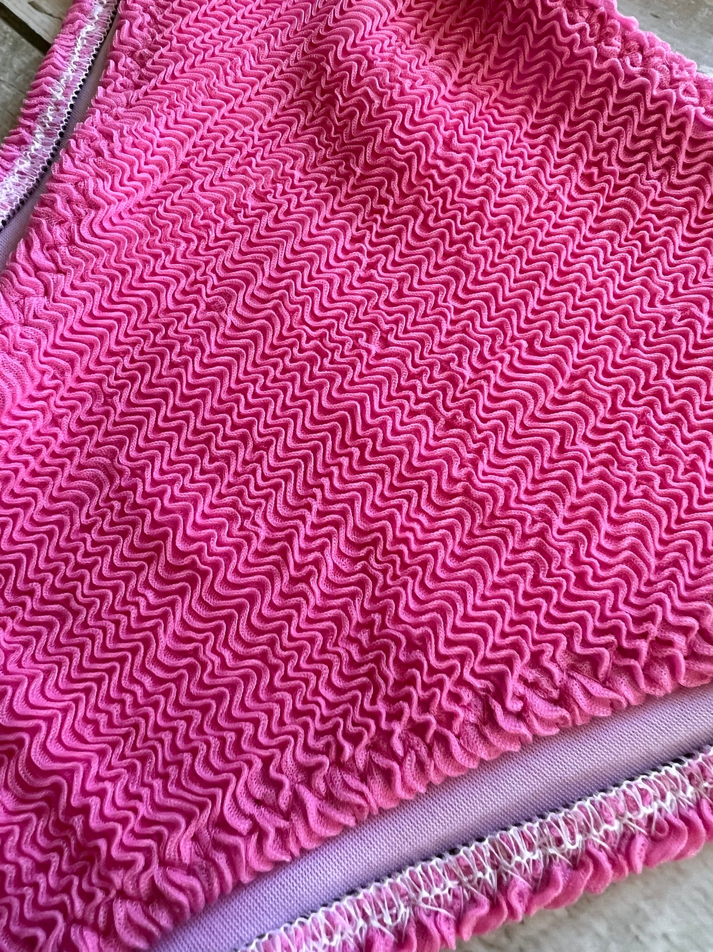 Pink Crinkle Bikini - Size 10