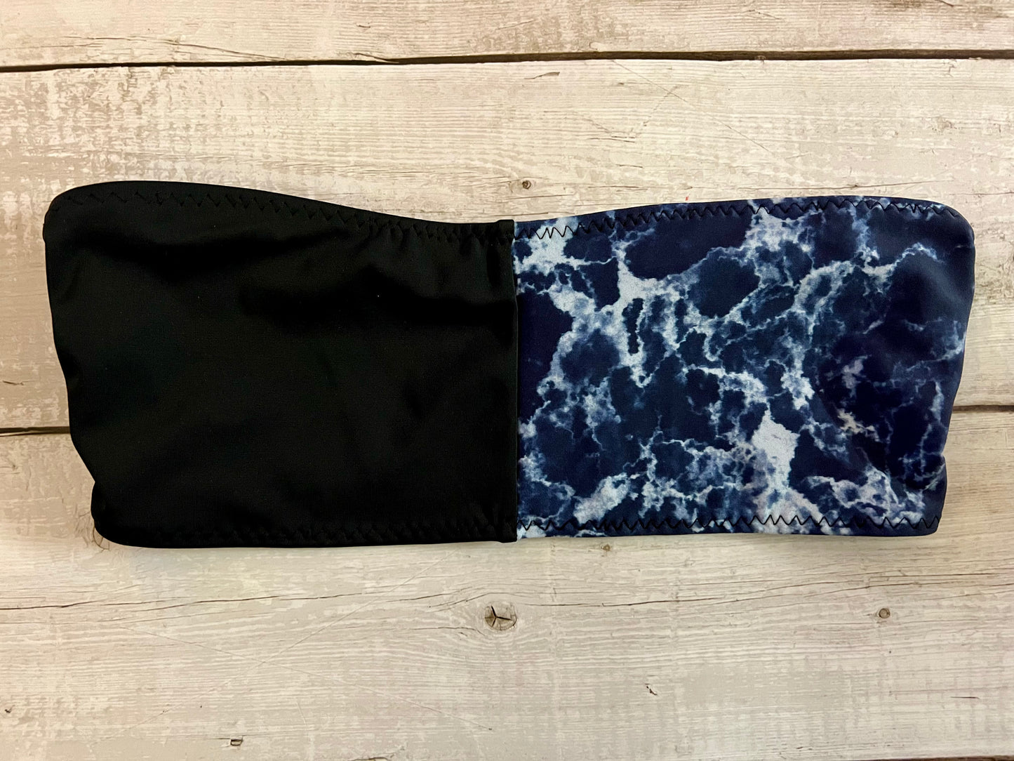 Blue tie dye Half Bandeau - Size 8