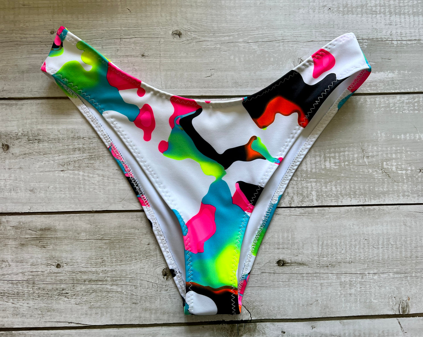 Neon Camo Low Bottoms - Size 12