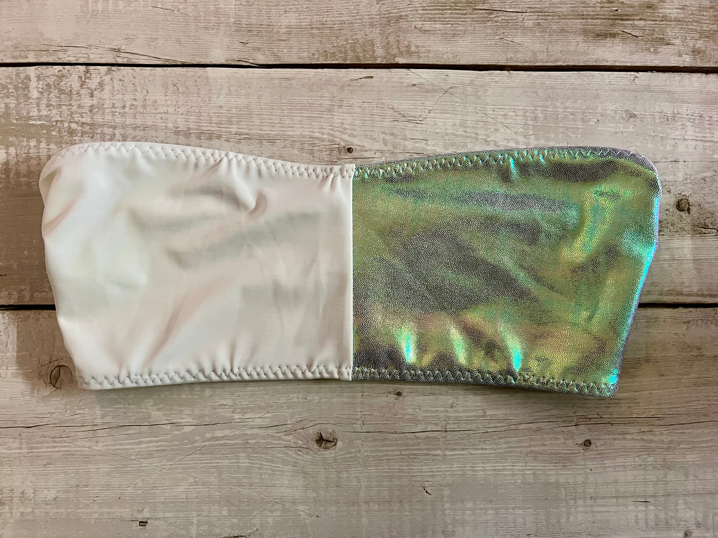 Green Holographic Half Bandeau - Size 8