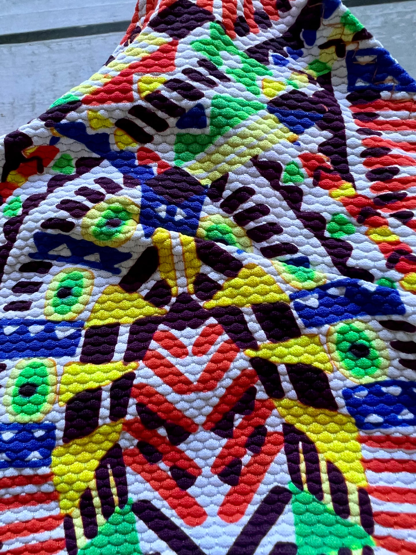 Multi Aztec Crop Top - Size 10