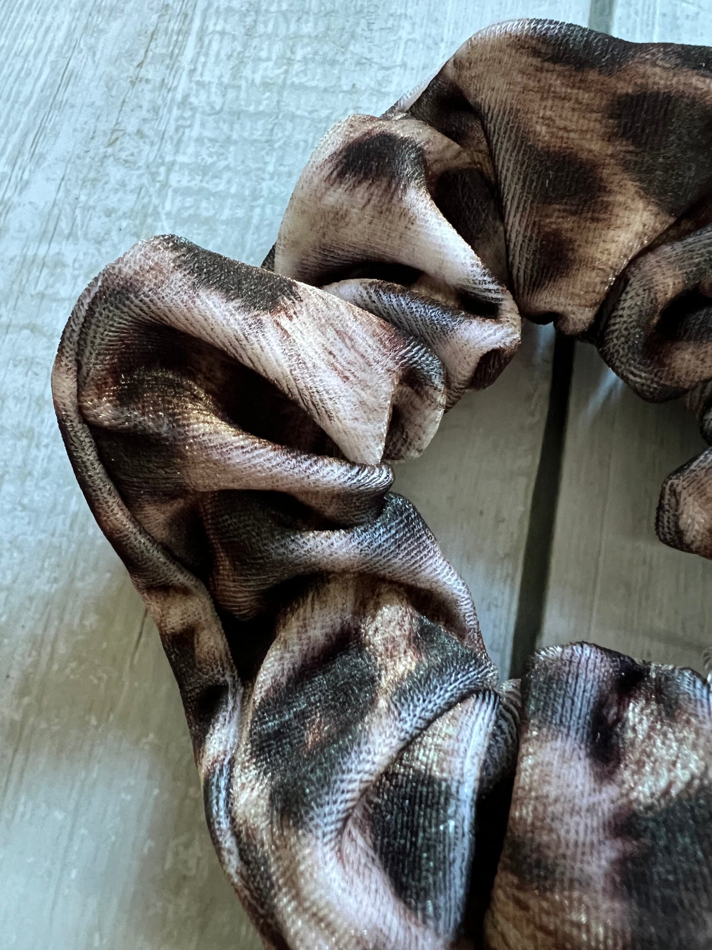 Leopard Velvet Scrunchie
