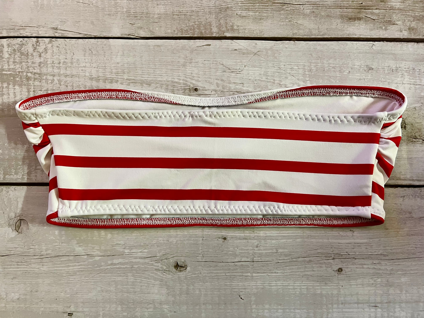 Red Stripe Bandeau - Size 8