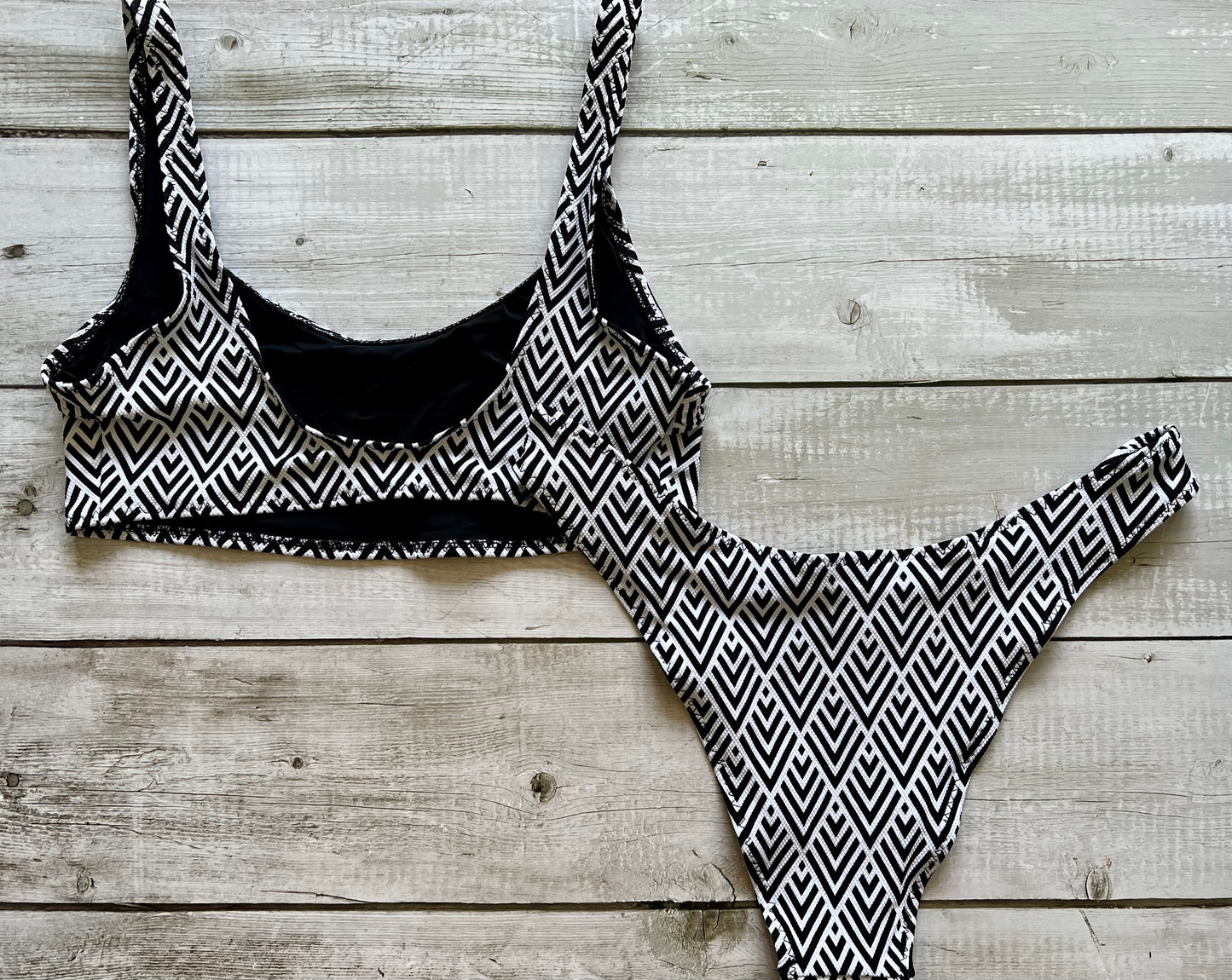 Mono Aztec Bikini - Size 8