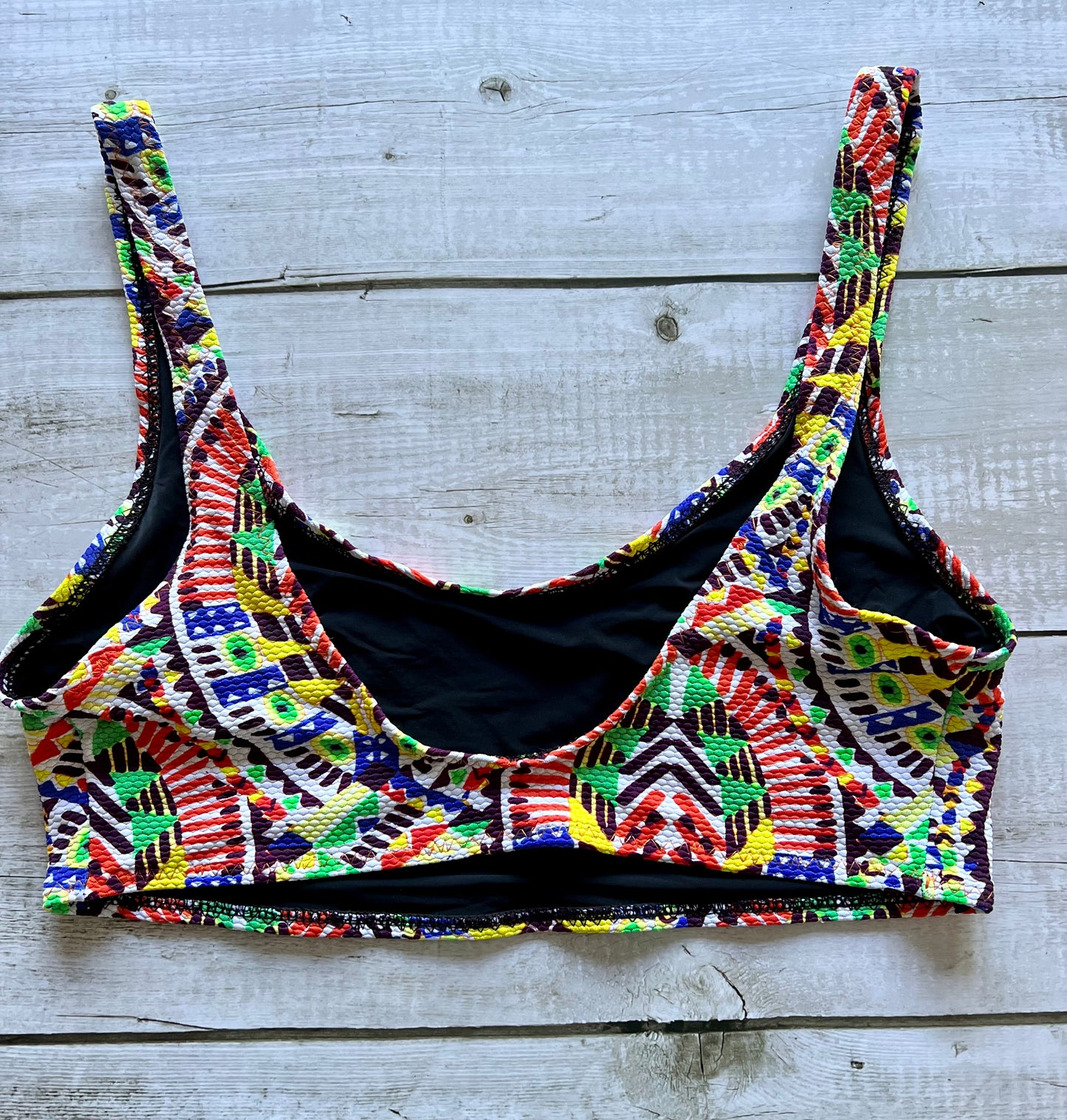 Multi Aztec Crop Top - Size 10