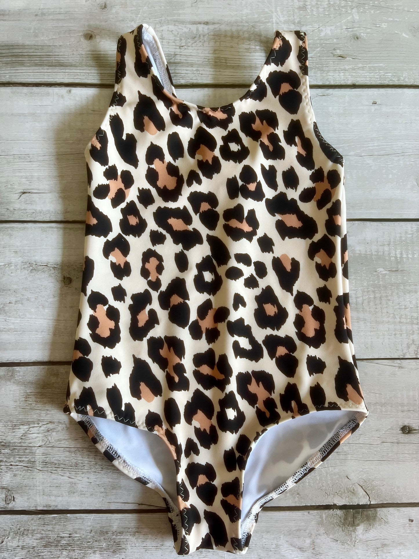 Girls Leopard Swimsuit