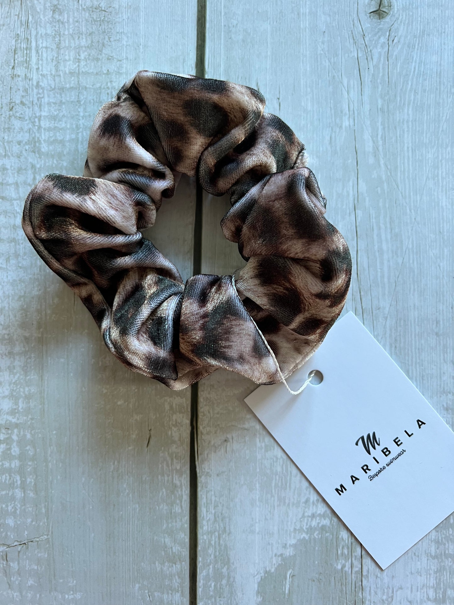 Leopard Velvet Scrunchie