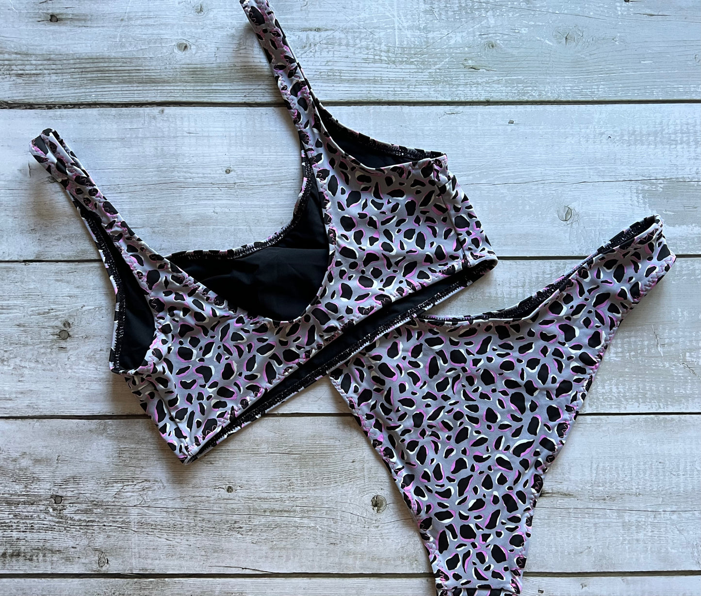 Purple Leopard Bikini - Size 10