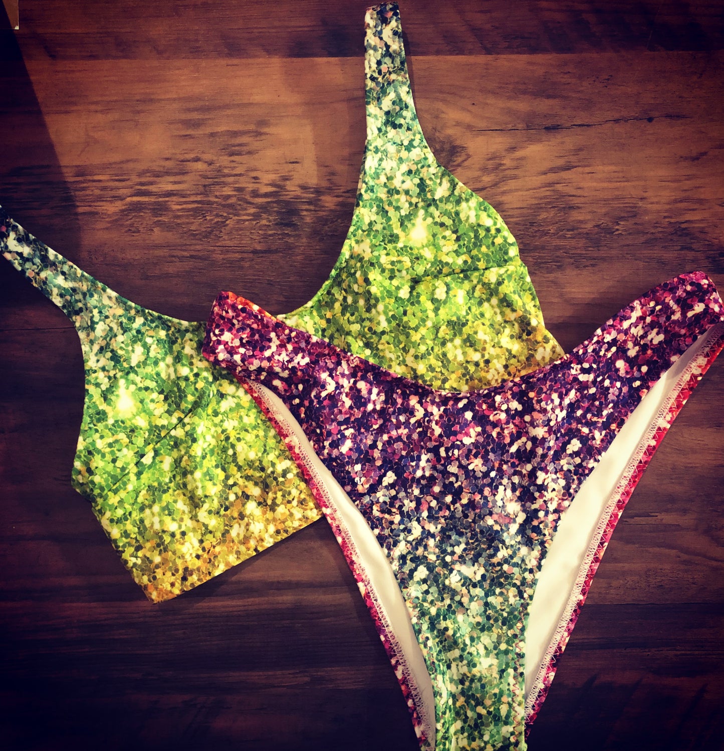 Glitter Rainbow Bikini