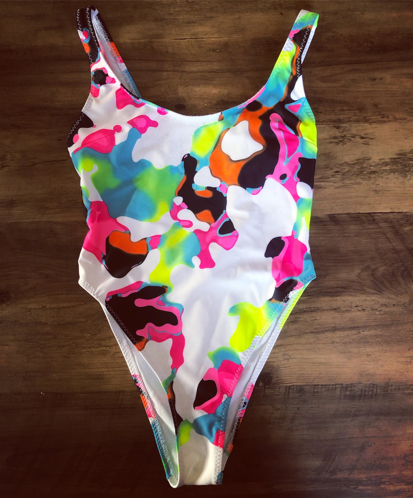 Neon Splash Swimsuit