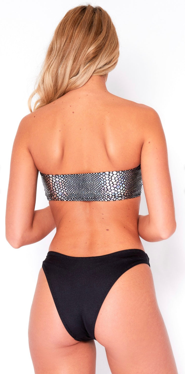 Black Snake Bandeau Bikini