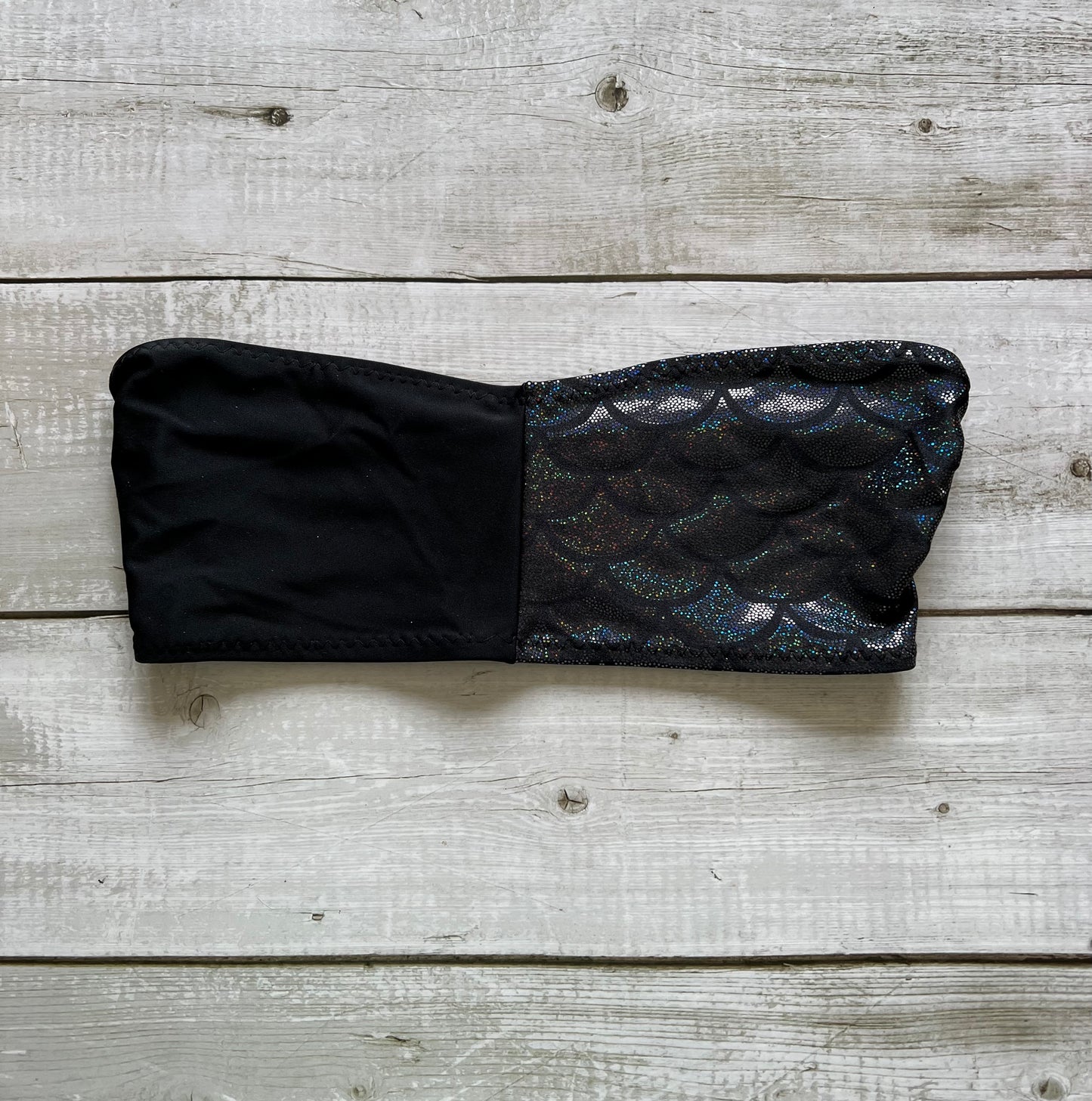 Black Mermaid Half Bandeau - Size 8