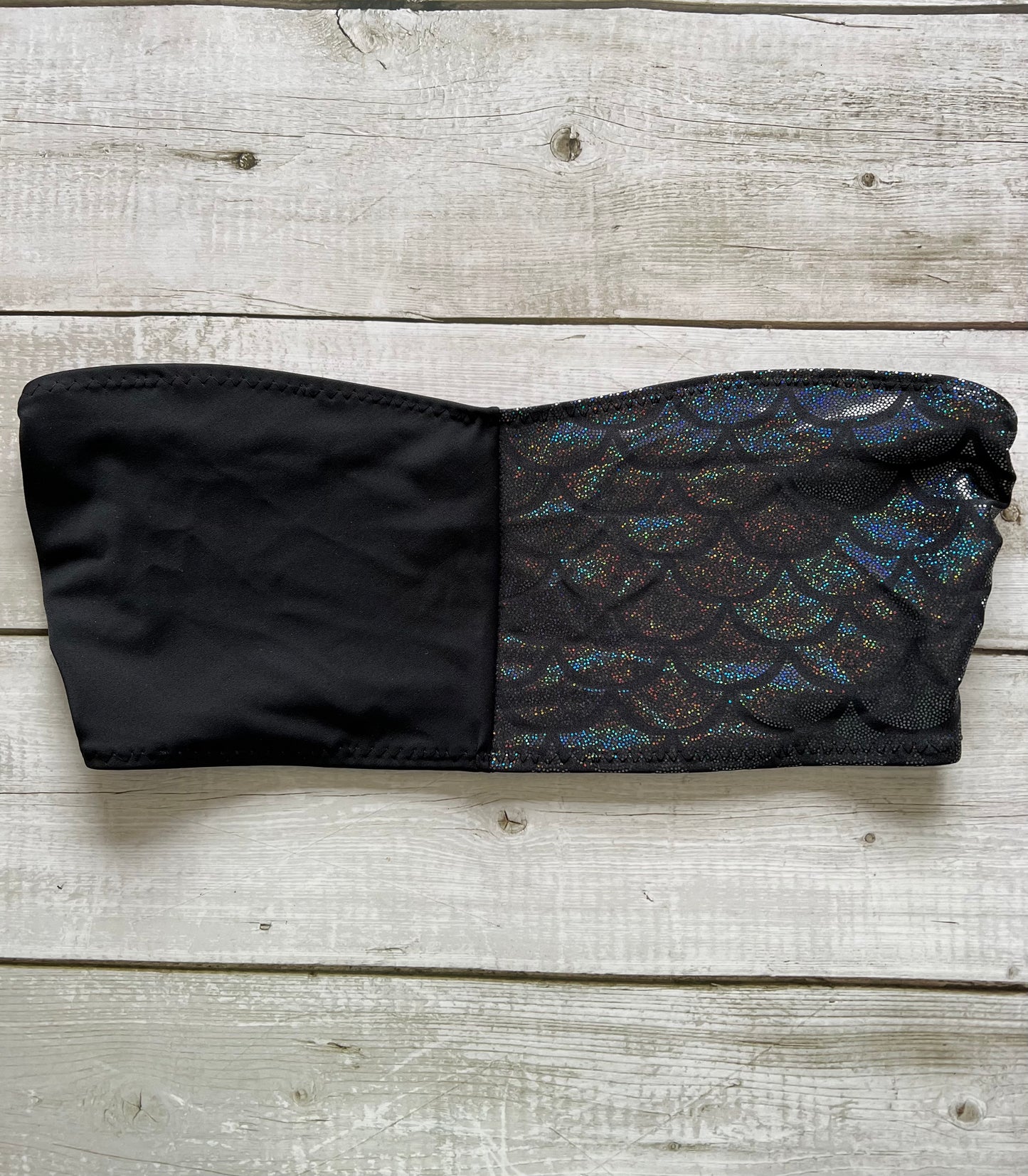 Black Mermaid Half Bandeau - Size 14