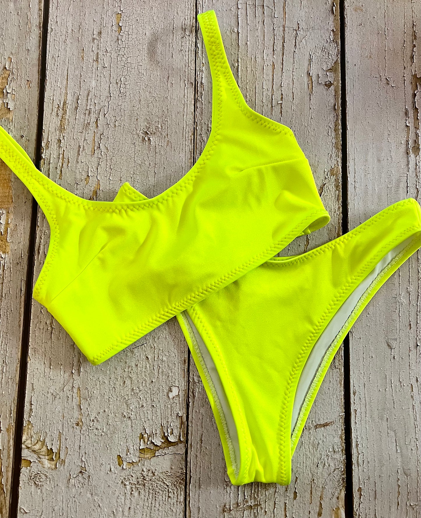 Fluorescent Yellow Bikini