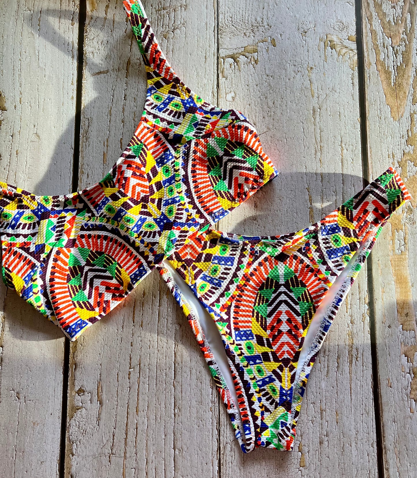Multicoloured Aztec Bikini