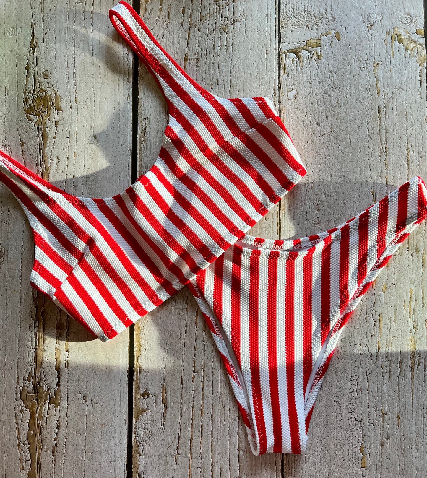 Red Stripe Bikini