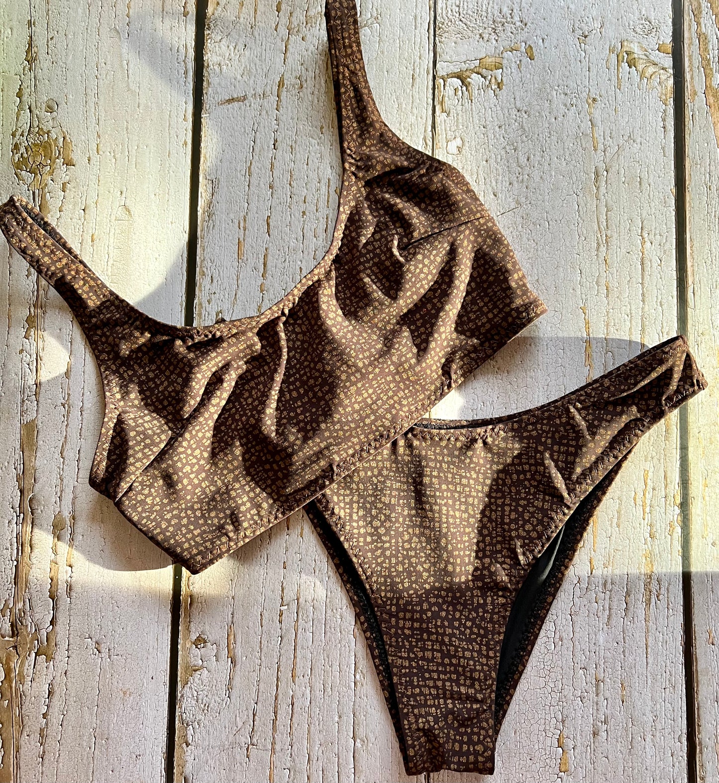 Brown Leopard Bikini