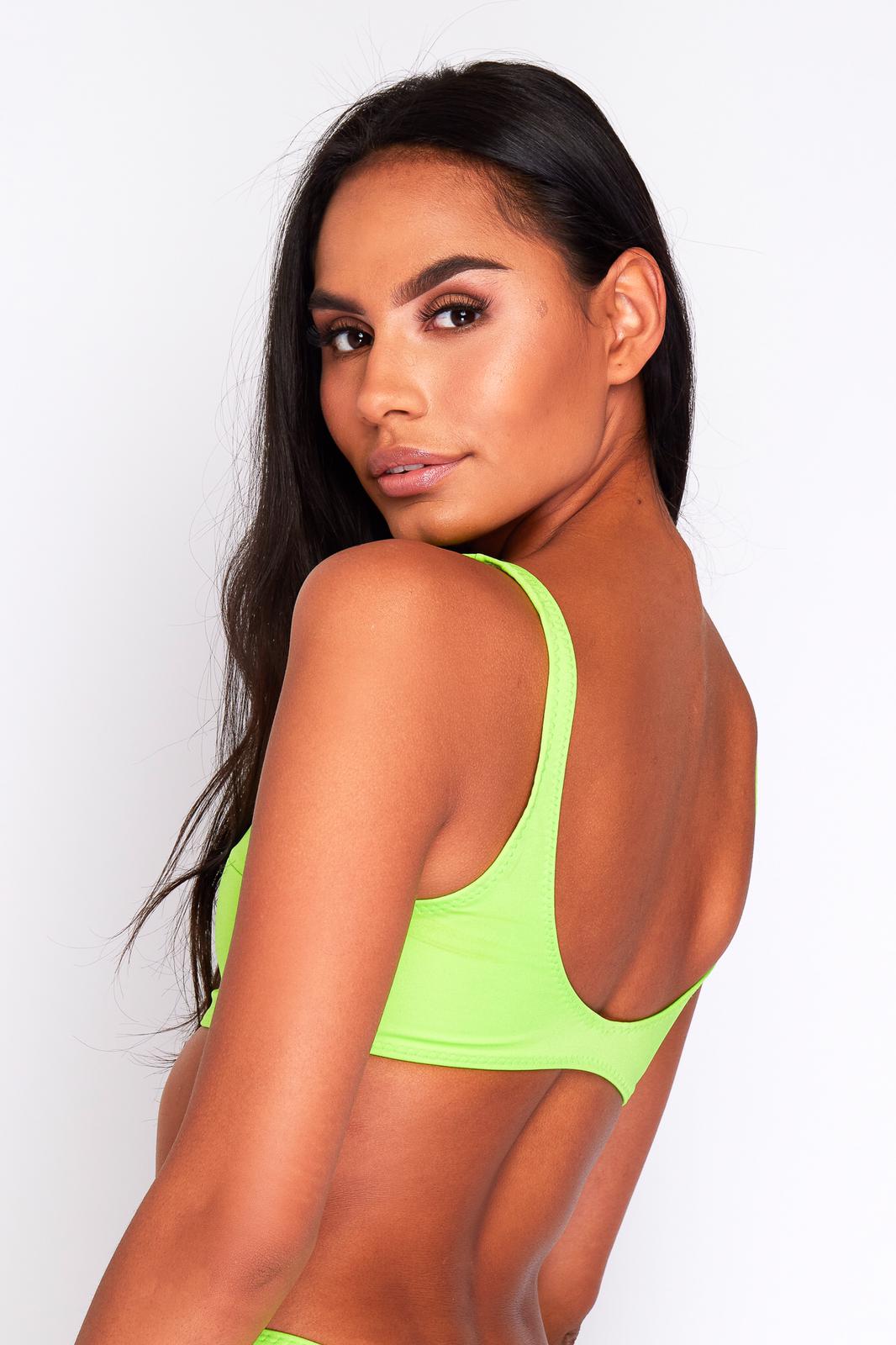 Neon Green Bikini Top