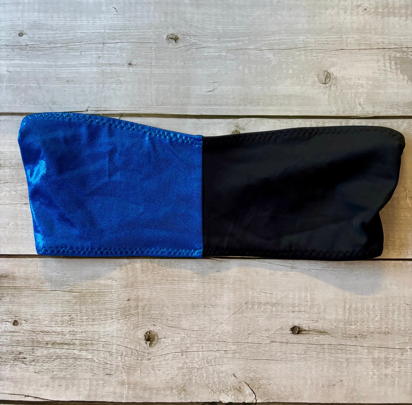 Half Blue Shine Bandeau- Size 10