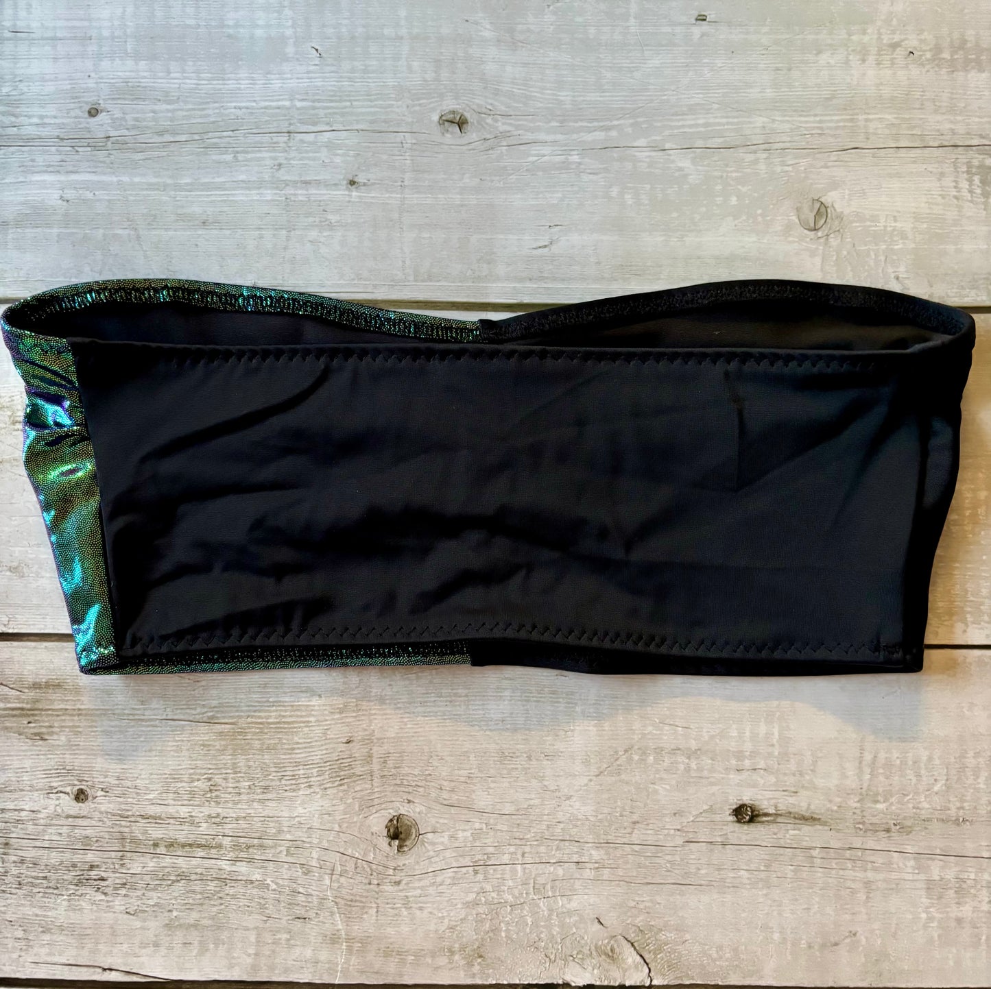 Half Green/Purple Shine Bandeau- Size 12