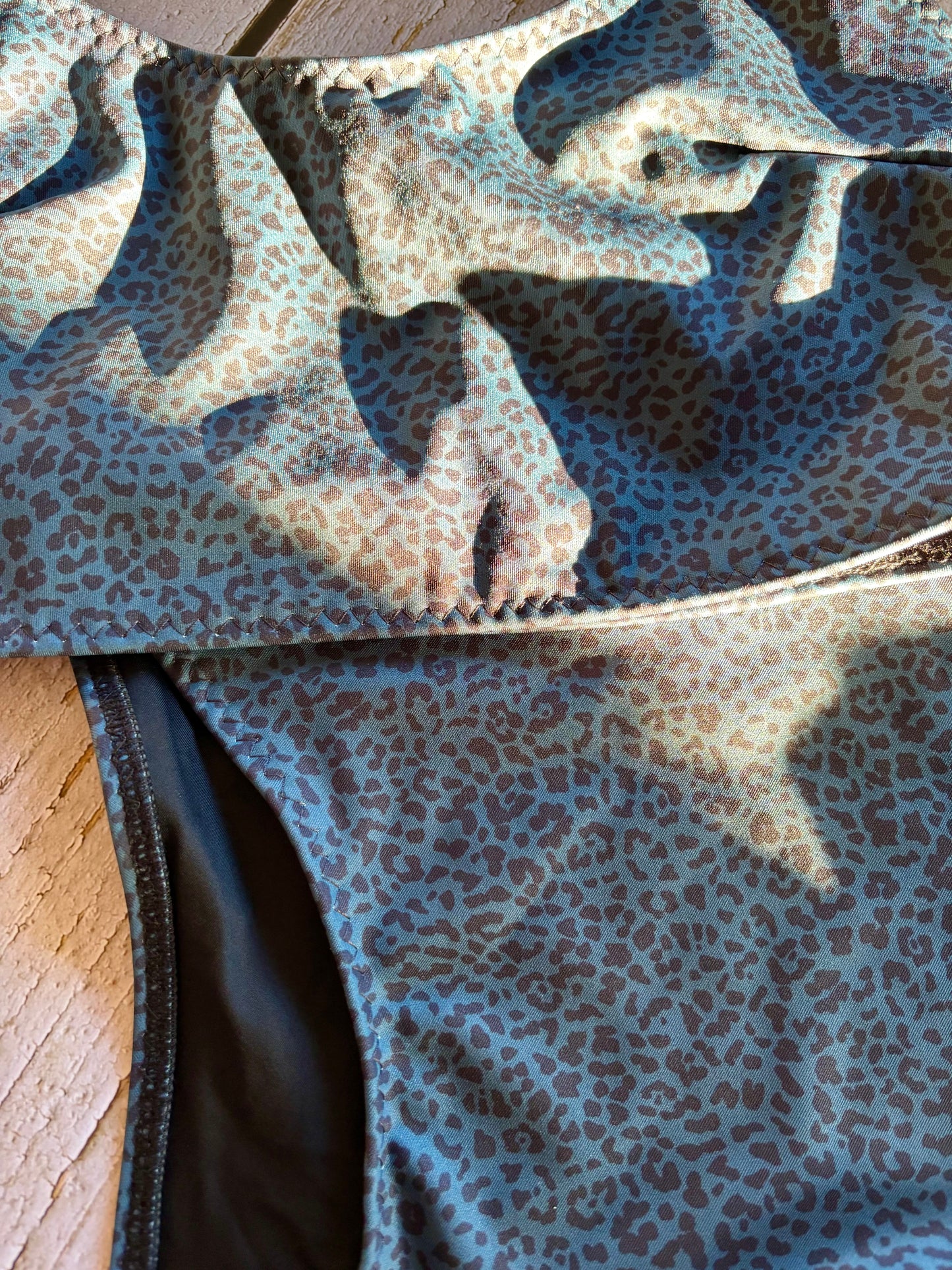 Navy Leopard Bikini - Size 10 & 12