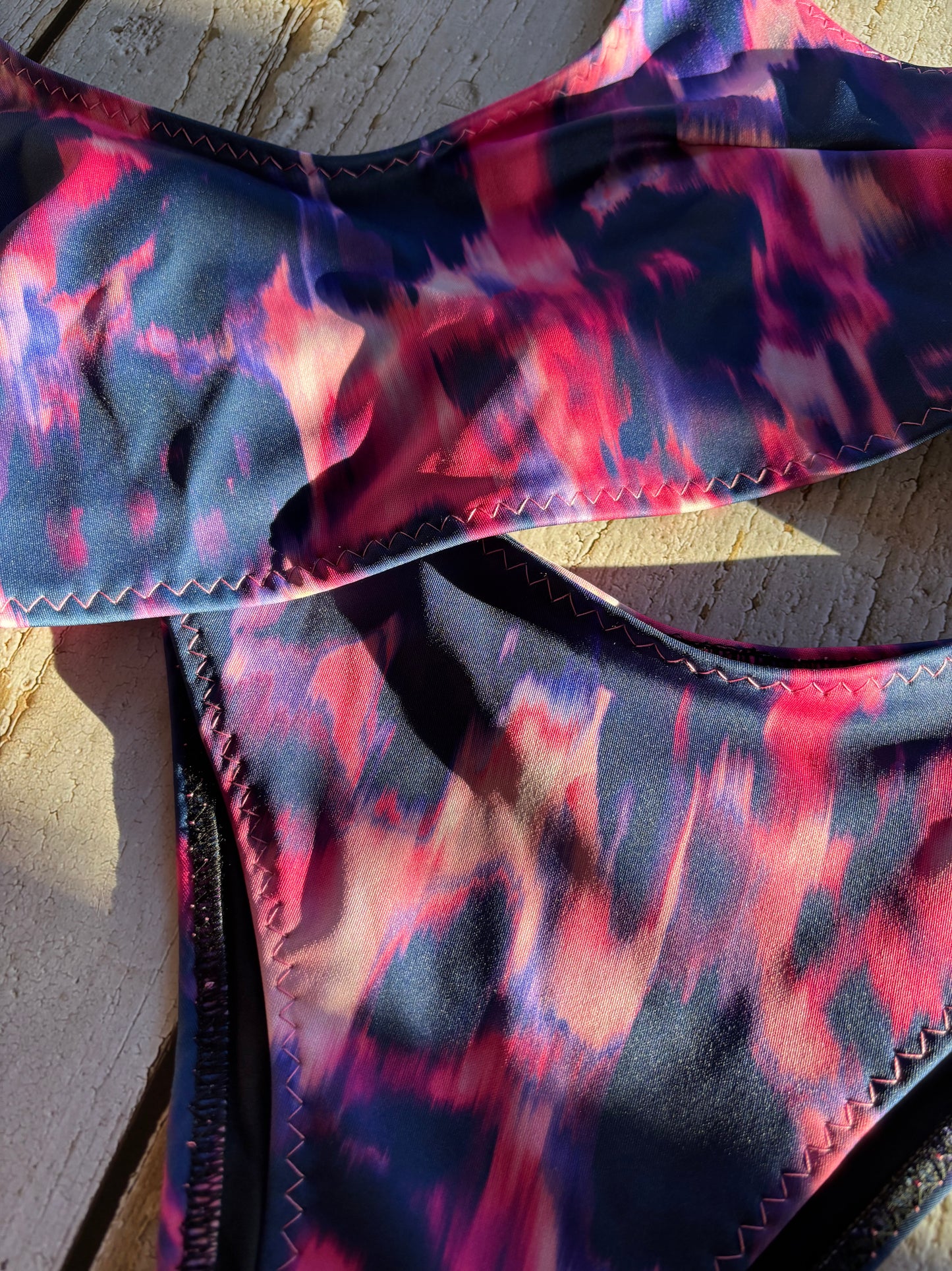Navy & Pink Bikini - Size 10