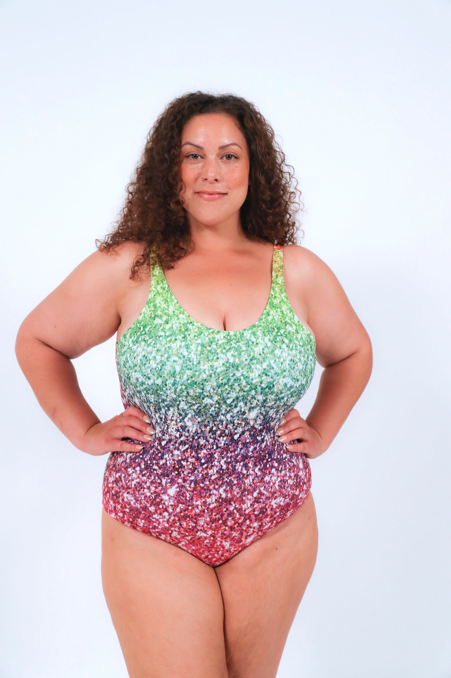 Rainbow Glitter Swimsuit