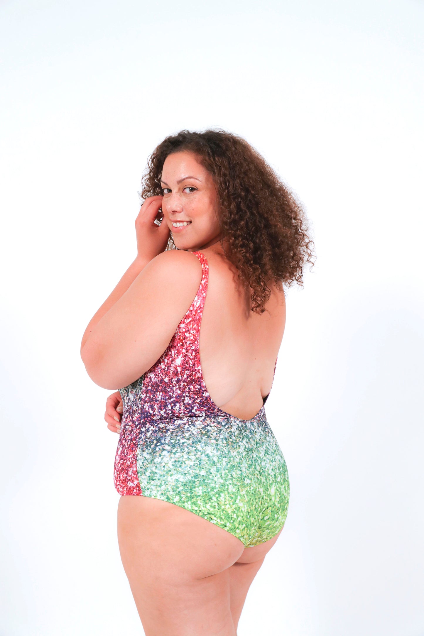 Rainbow Glitter Swimsuit