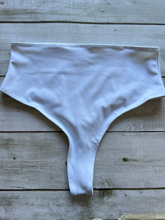 White Thong Bottoms - Size 14