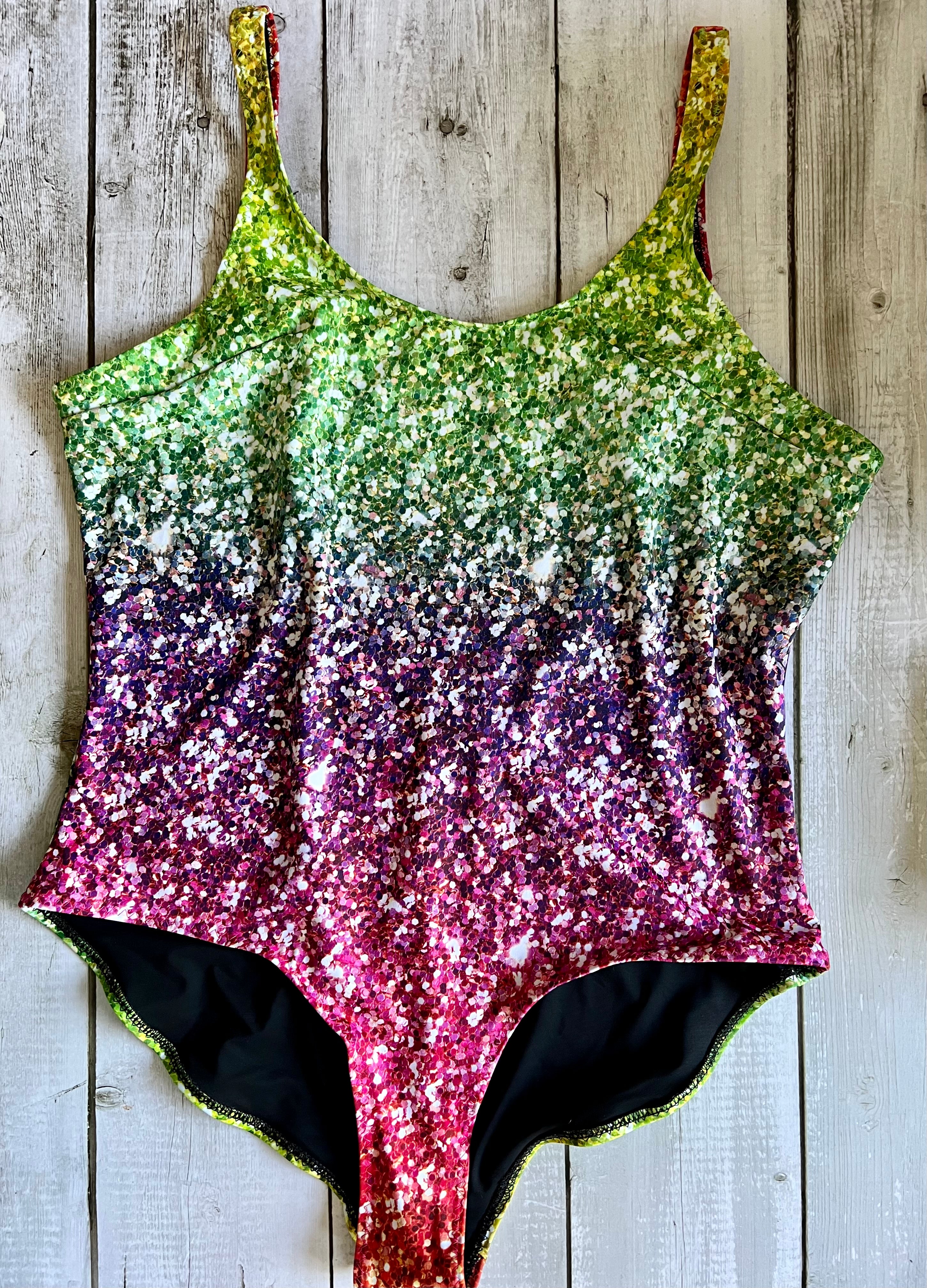 Glitter swimsuit on sale