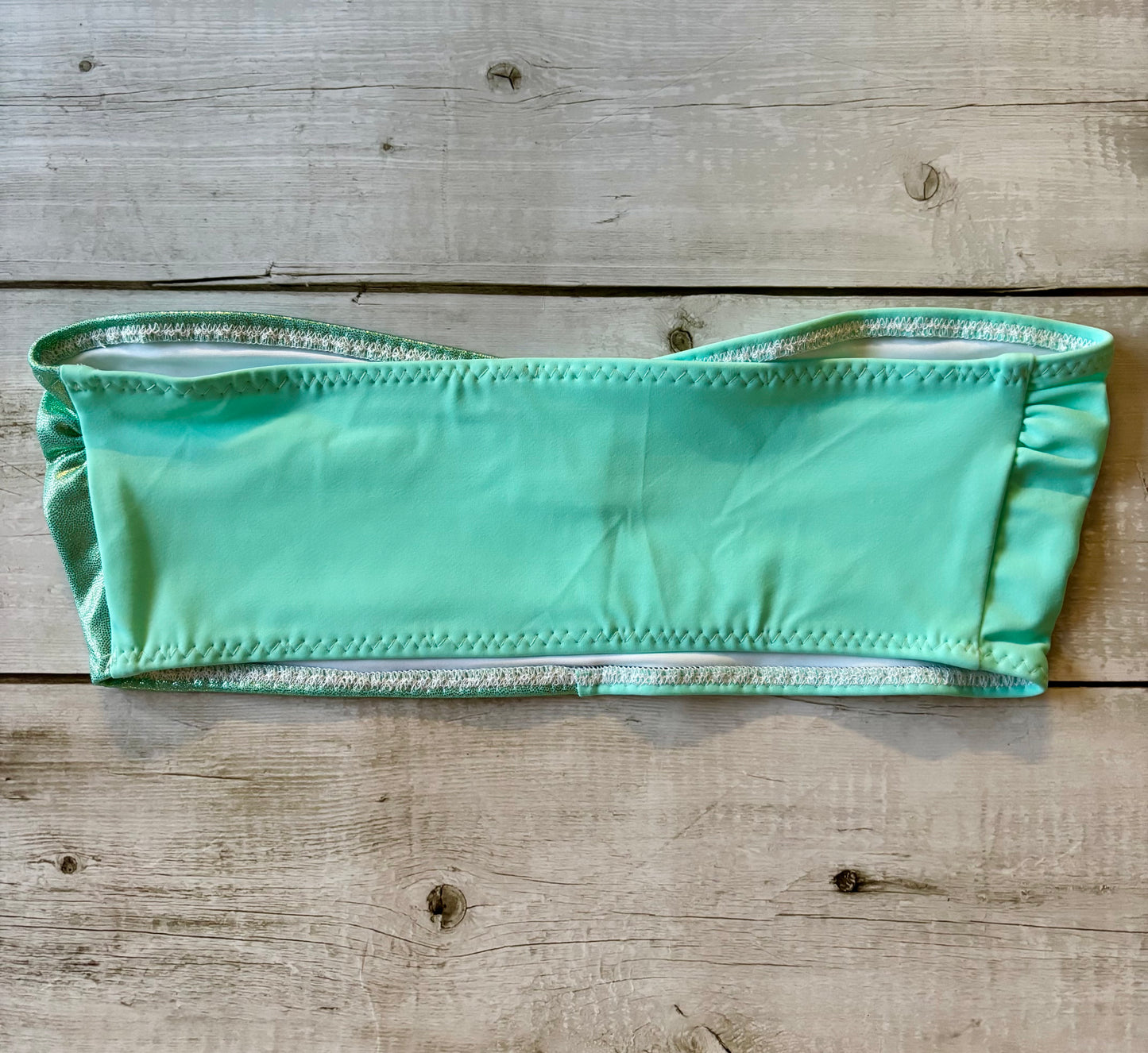 Half Green Shine Bandeau- Size 10