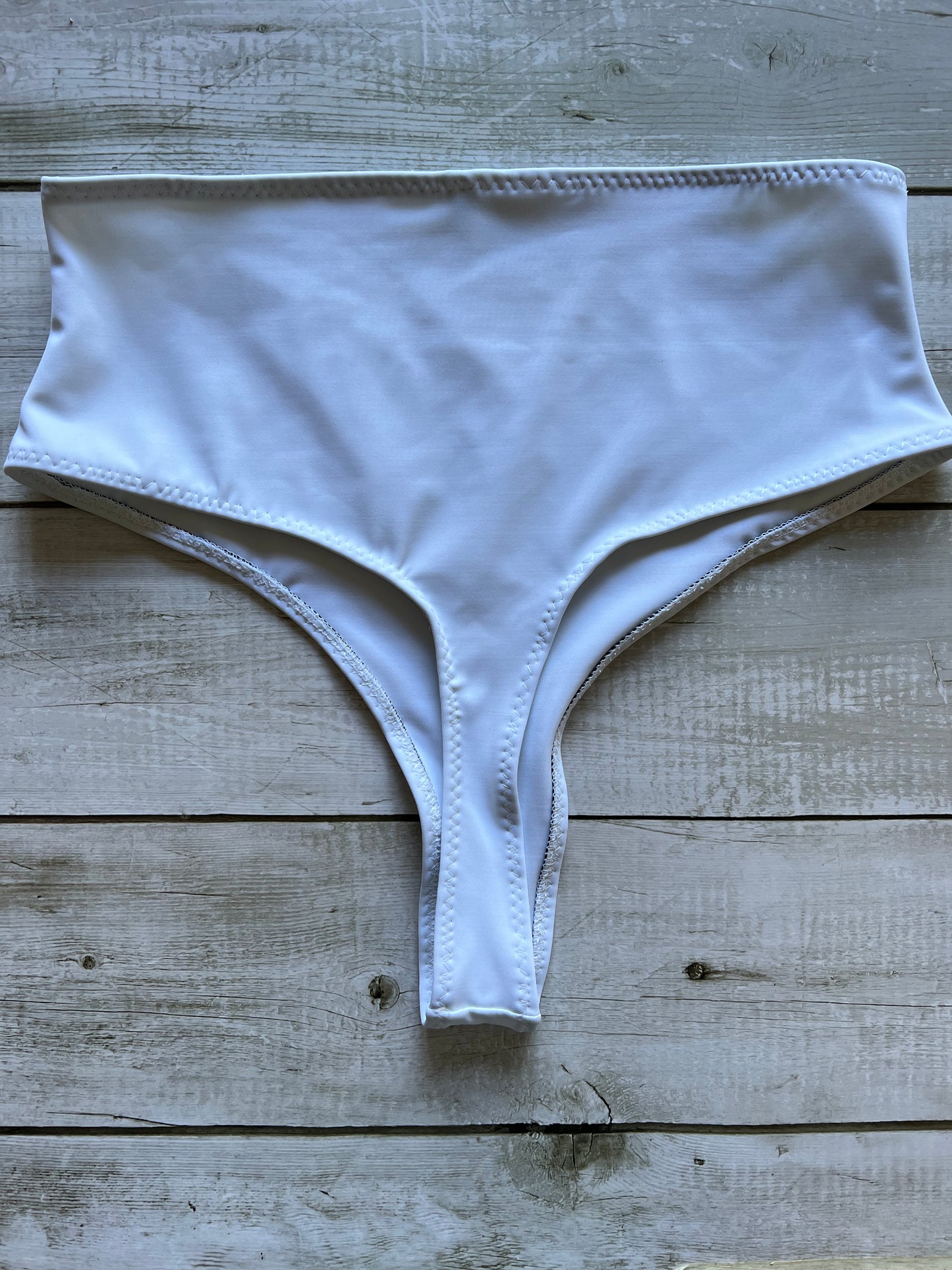 White Thong Bottoms - Size 14
