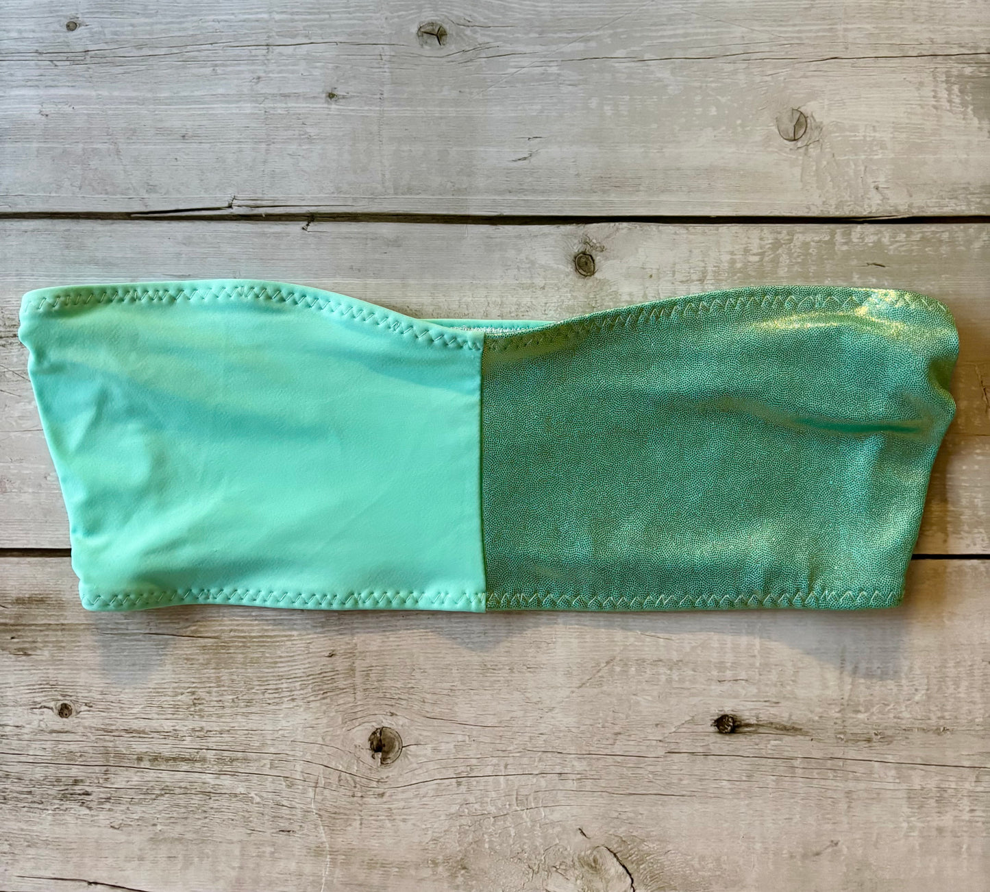 Half Green Shine Bandeau- Size 10