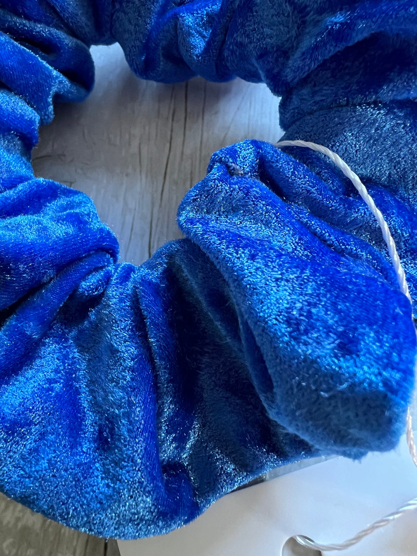 Blue Velvet Scrunchie