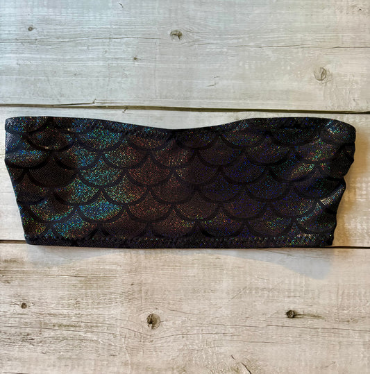 Black Mermaid Bandeau- Size 8