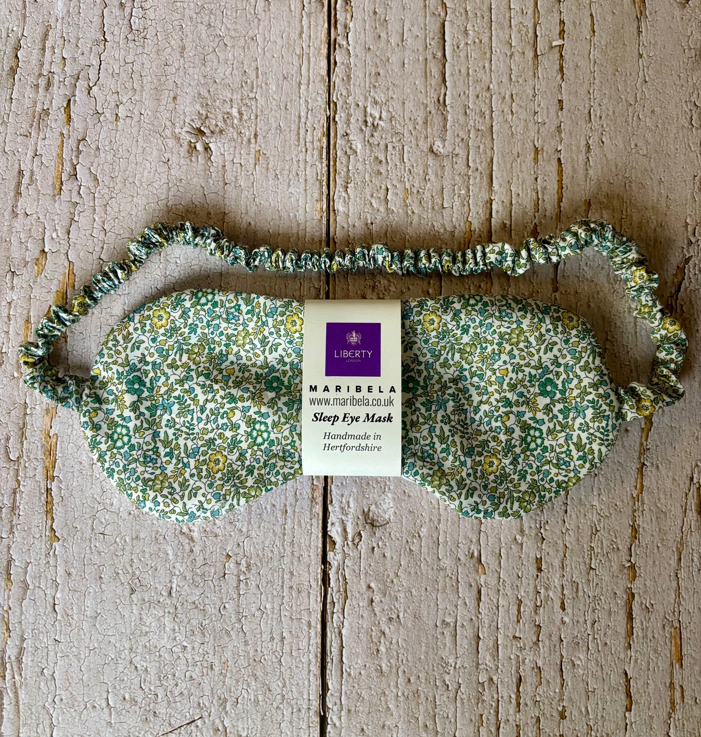 Green Liberty Print Eye Mask