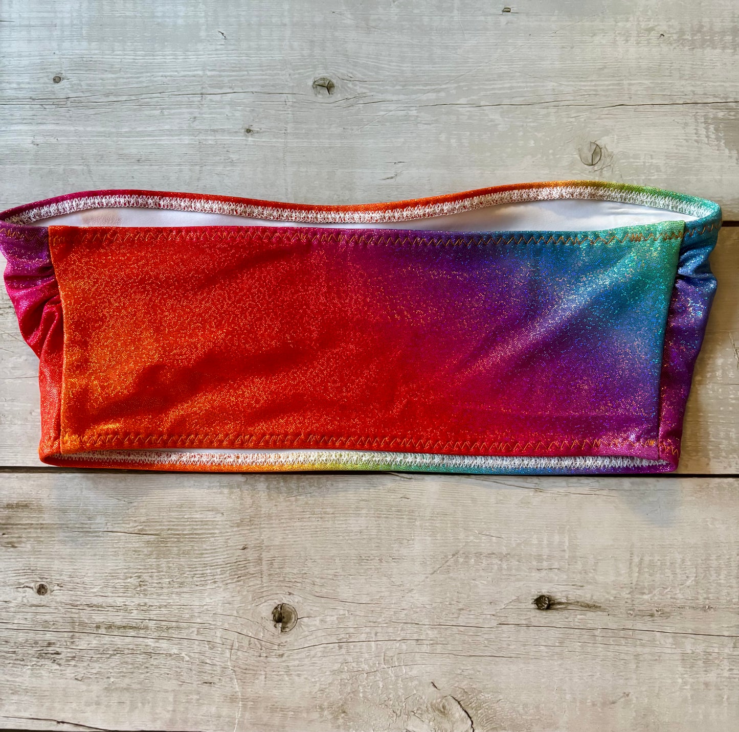 Rainbow Shine Bandeau- Size 12