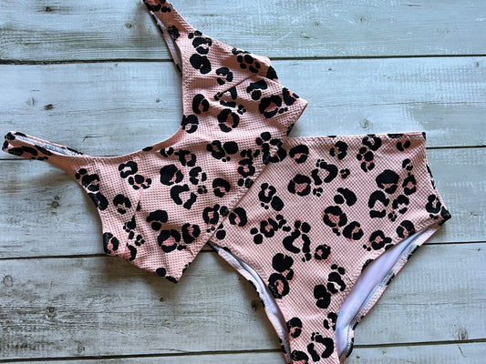 Pink Leopard Bikini - Size 10