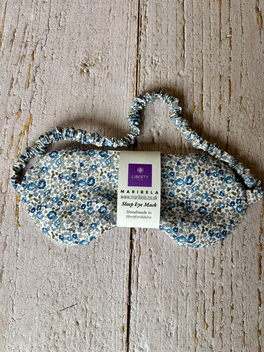 Blue Liberty Print Eye Mask