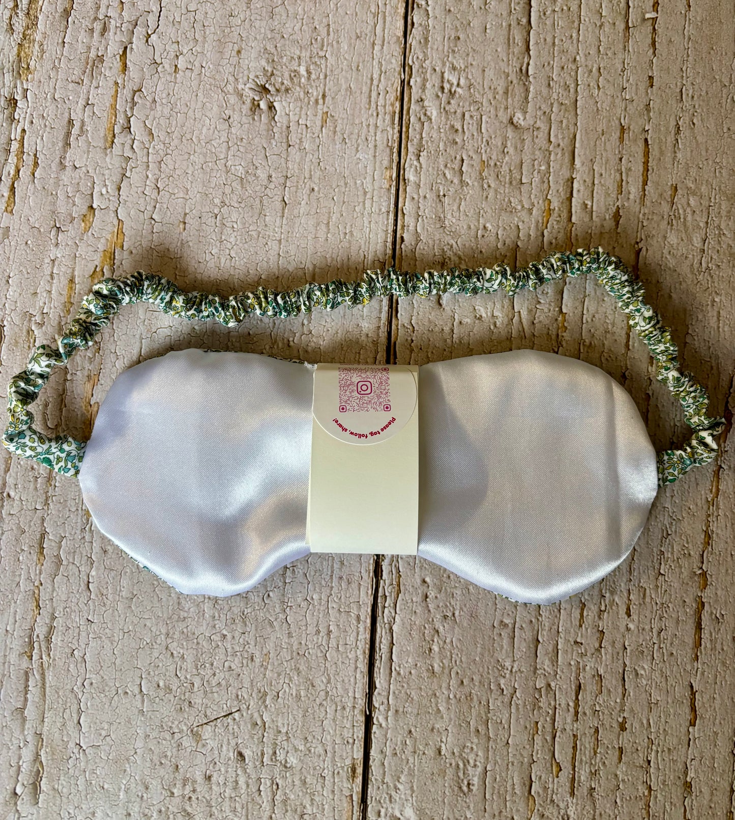 Green Liberty Print Eye Mask