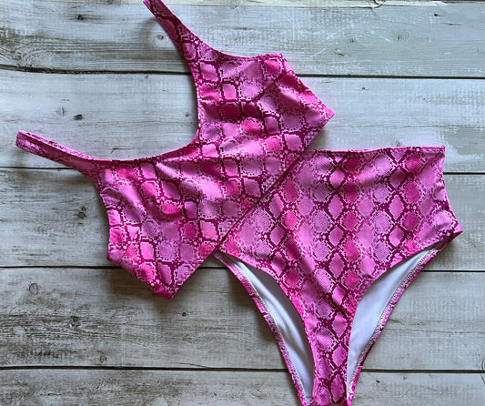 Pink Snake Bikini - Size 10