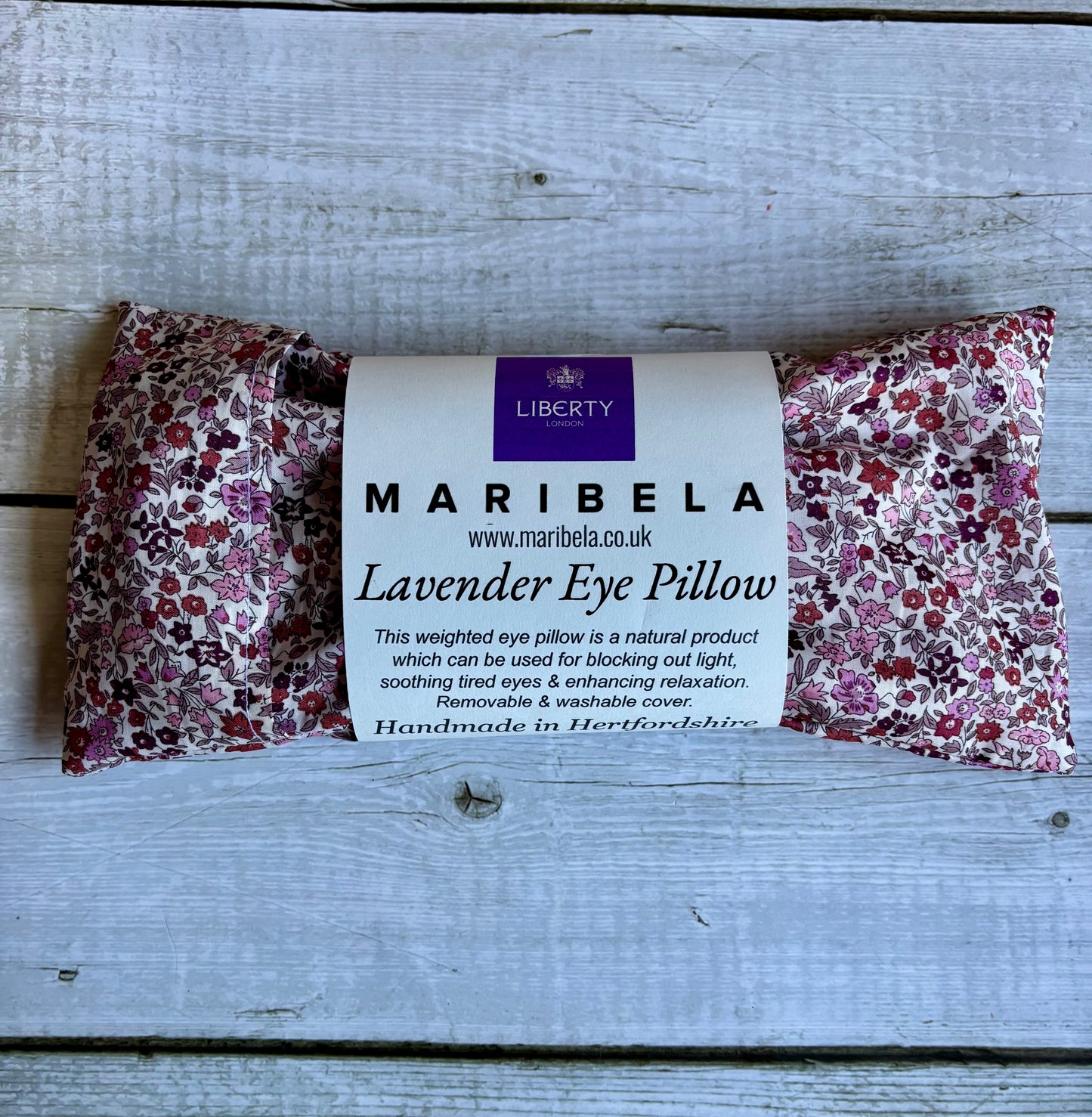 Red Liberty Print Lavender Eye Pillow