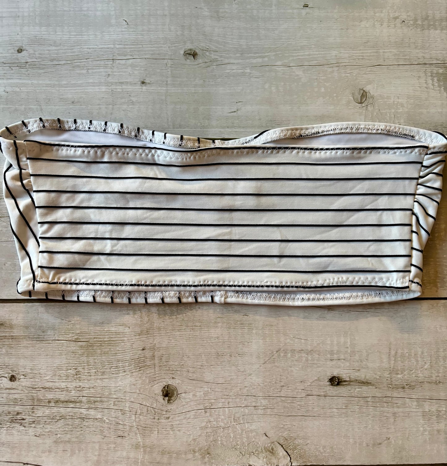 Pinstripe Half Bandeau- Size 12