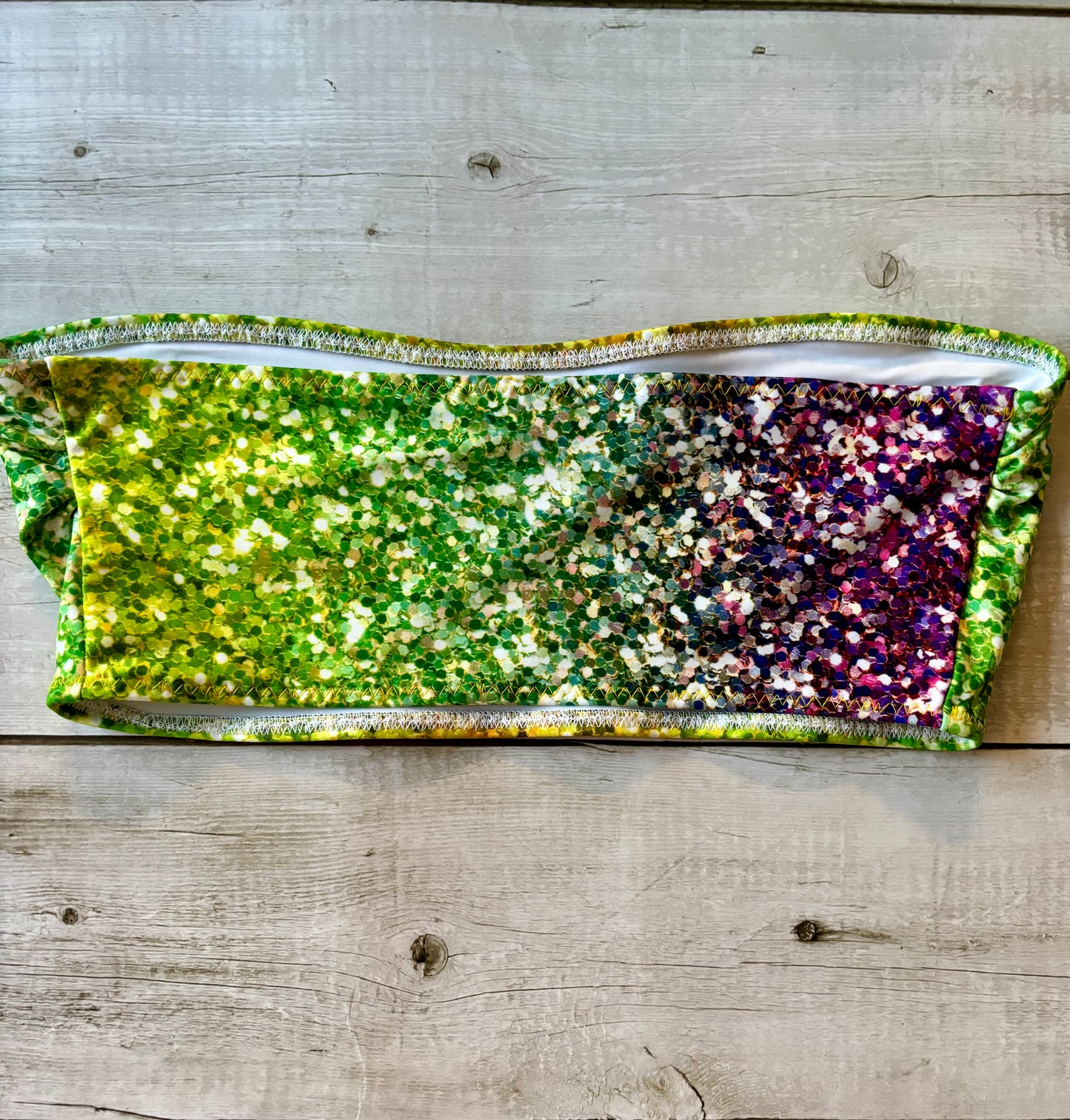 Glitter Print Bandeau- Size 12