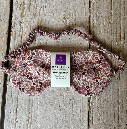 Red Liberty Print Eye Mask