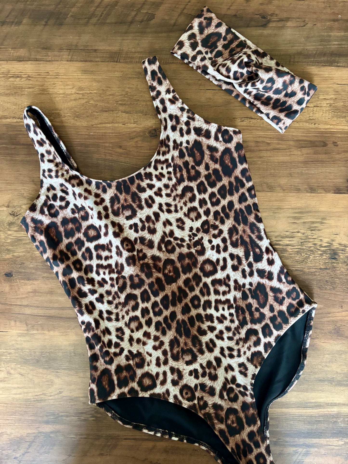 Neutral Leopard Swimsuit