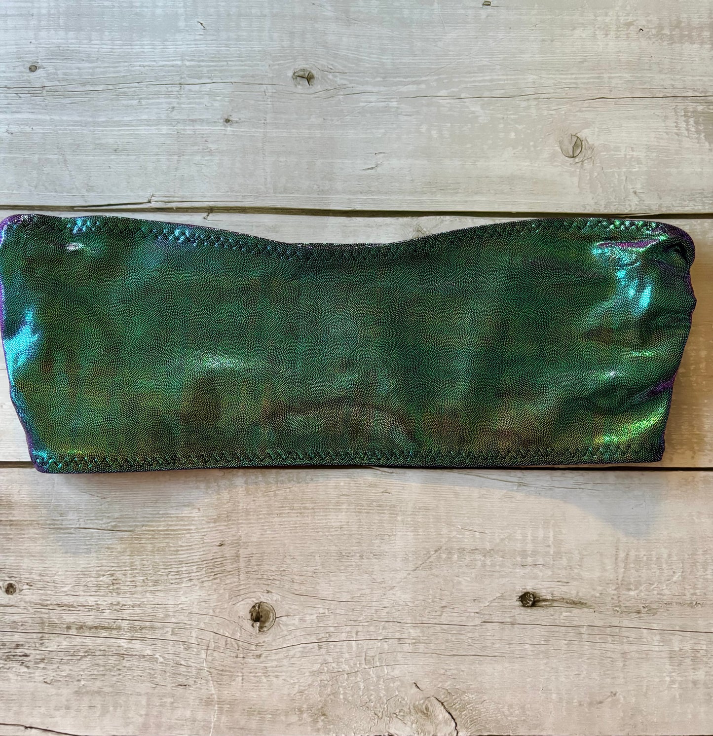 Green/Purple Shine Bandeau- Size 10