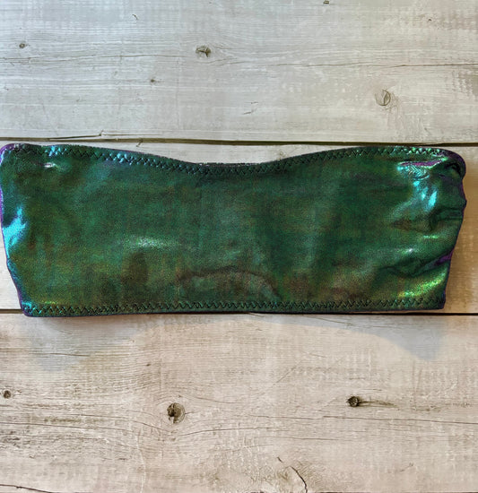 Green/Purple Shine Bandeau- Size 10