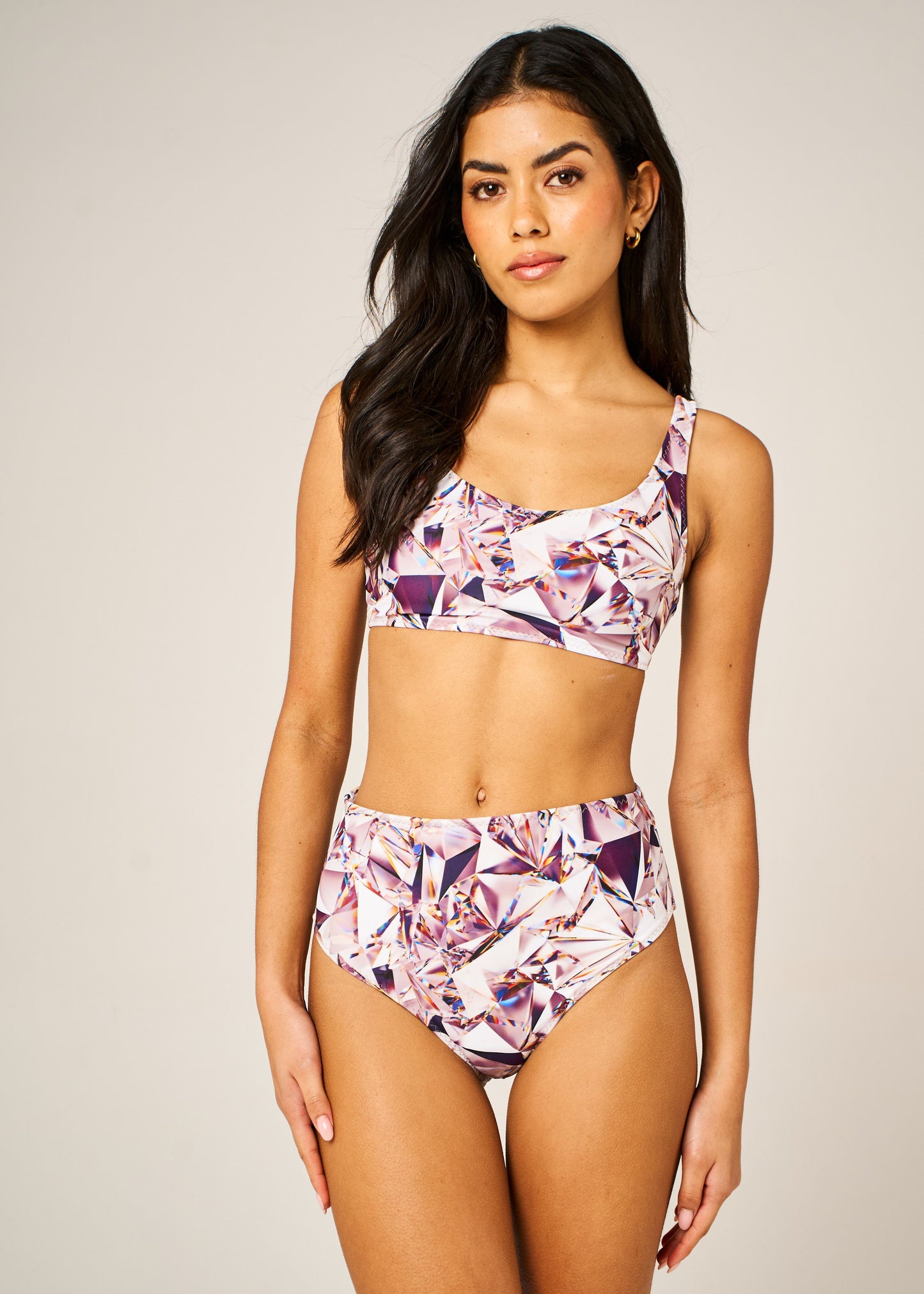 Silver Crystal Bikini