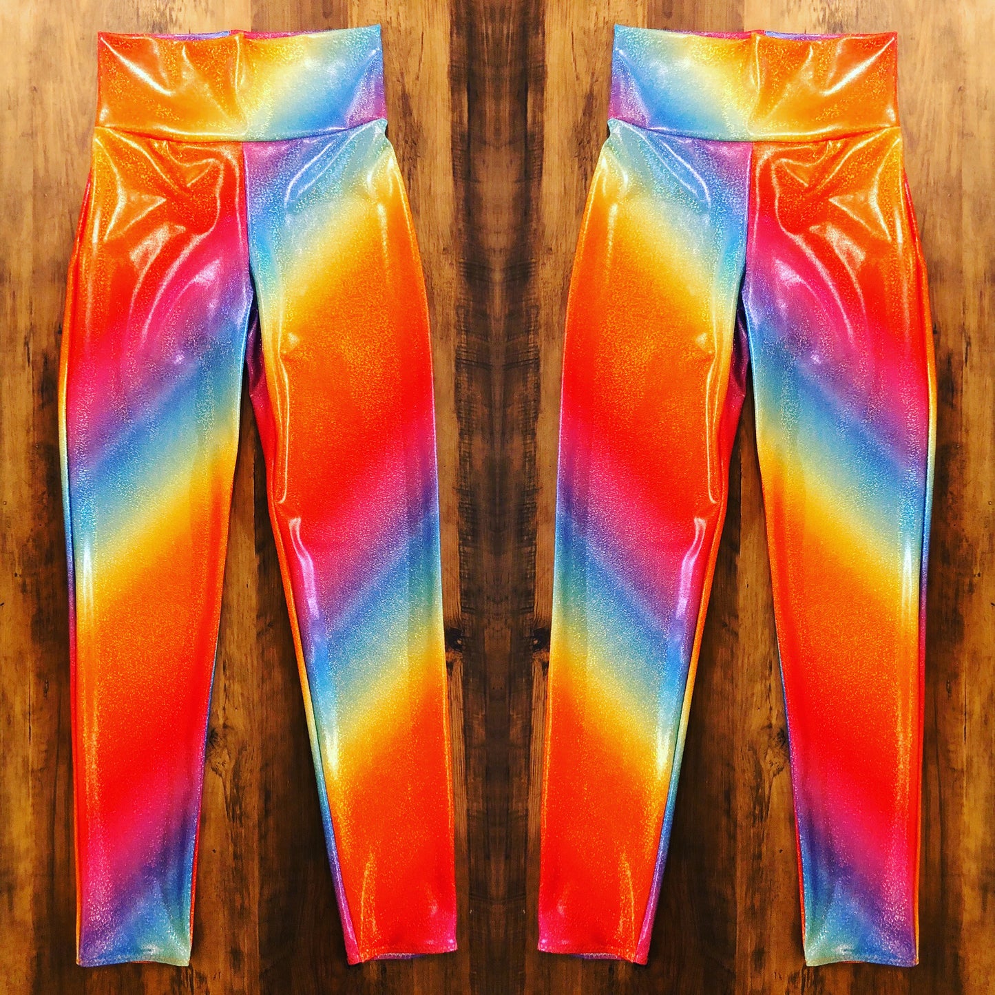 Holographic Rainbow Leggings